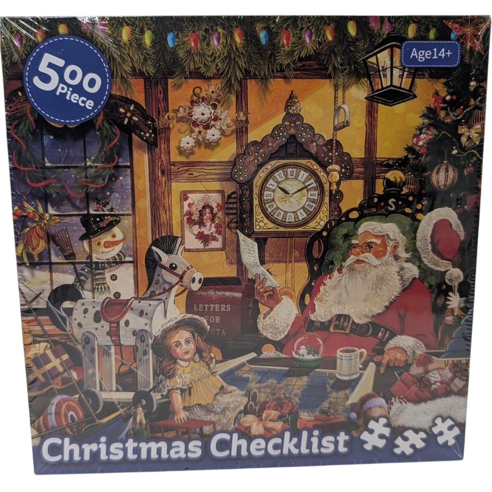 New Christmas Checklist Puzzle Yang and Yan 500 Pieces Holiday Age Fourteen Up